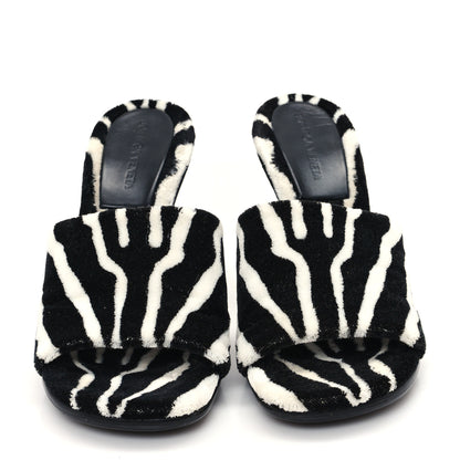 Bottega Veneta Microfiber Stretch Multi Strap 90mm Sandals 39.5 White Zebra 3 of 8