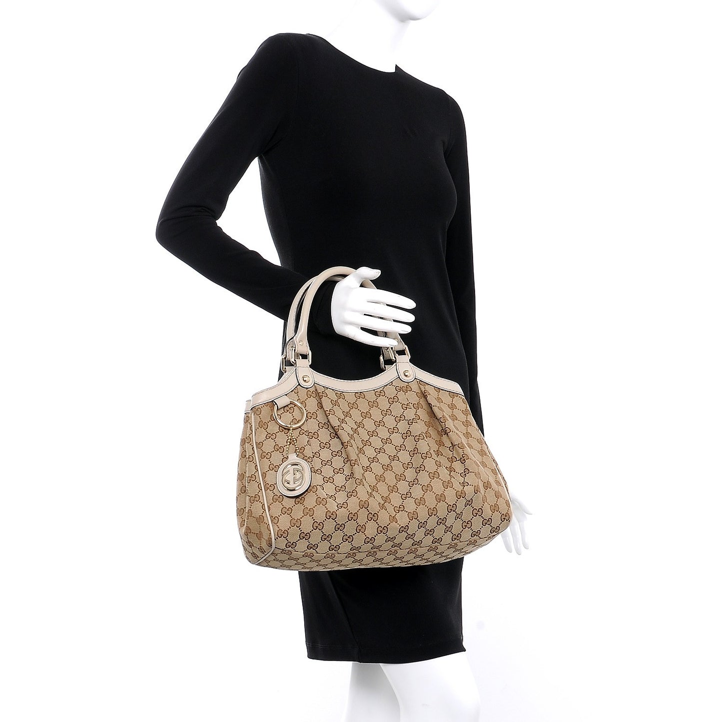 Monogram Medium Sukey Tote Off White