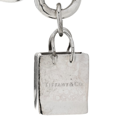 Tiffany Sterling Silver Enamel Three Charm Bracelet Blue 5 of 5