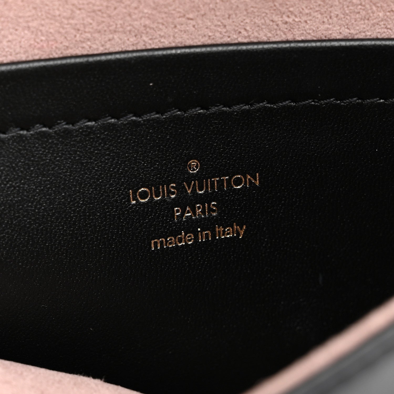 Louis Vuitton Lambskin Embossed Monogram Pochette Coussin Black 6 of 11