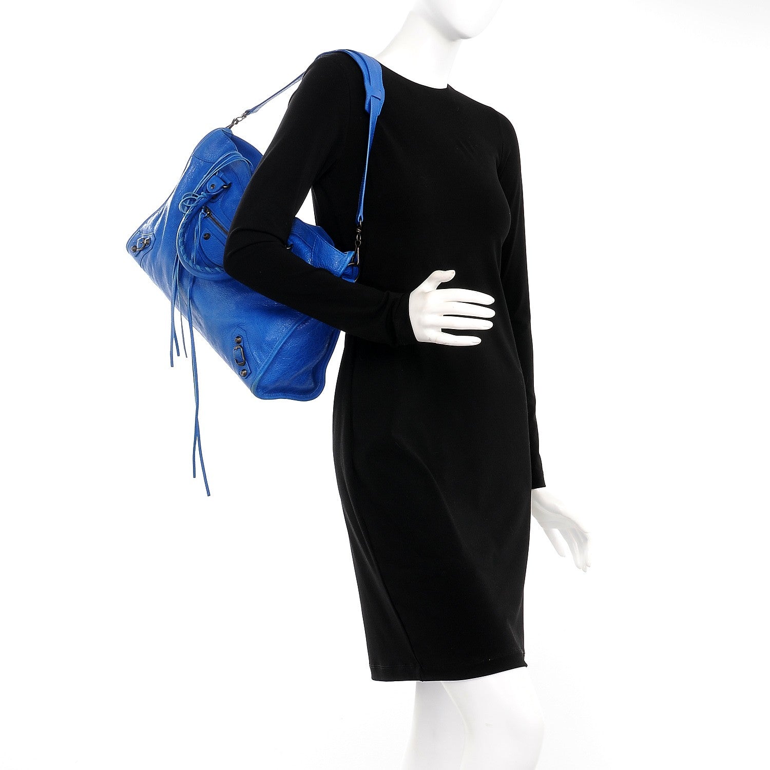 Balenciaga Agneau Classic Hardware City Bleu Lazuli 2 of 11