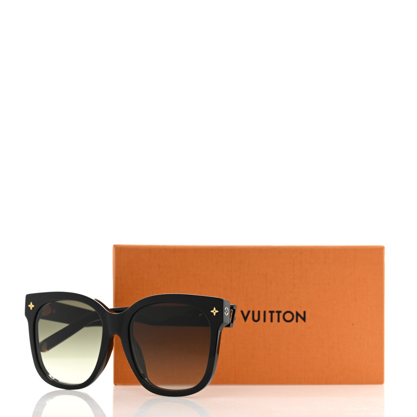 Acetate My Monogram Cat Eye Sunglasses Z1729W Black