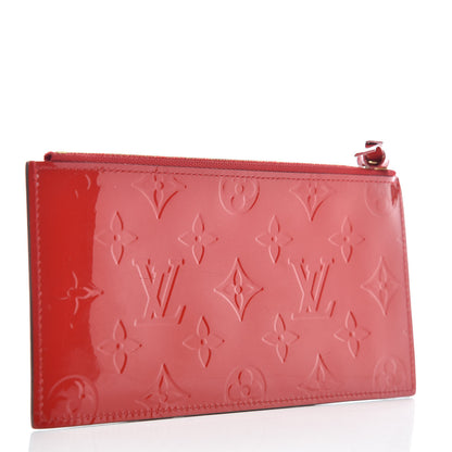 Louis Vuitton Vernis Felicie Chain Wallet Zippered Insert Cherry 3 of 6