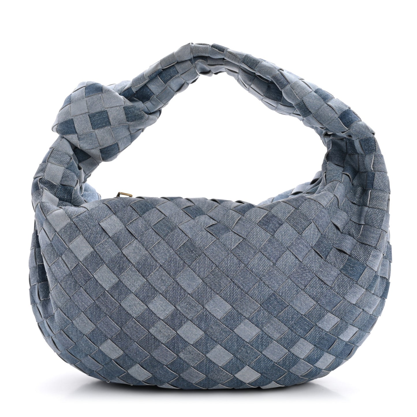 Nappa Denim Effect Intrecciato Teen Jodie Hobo Denim