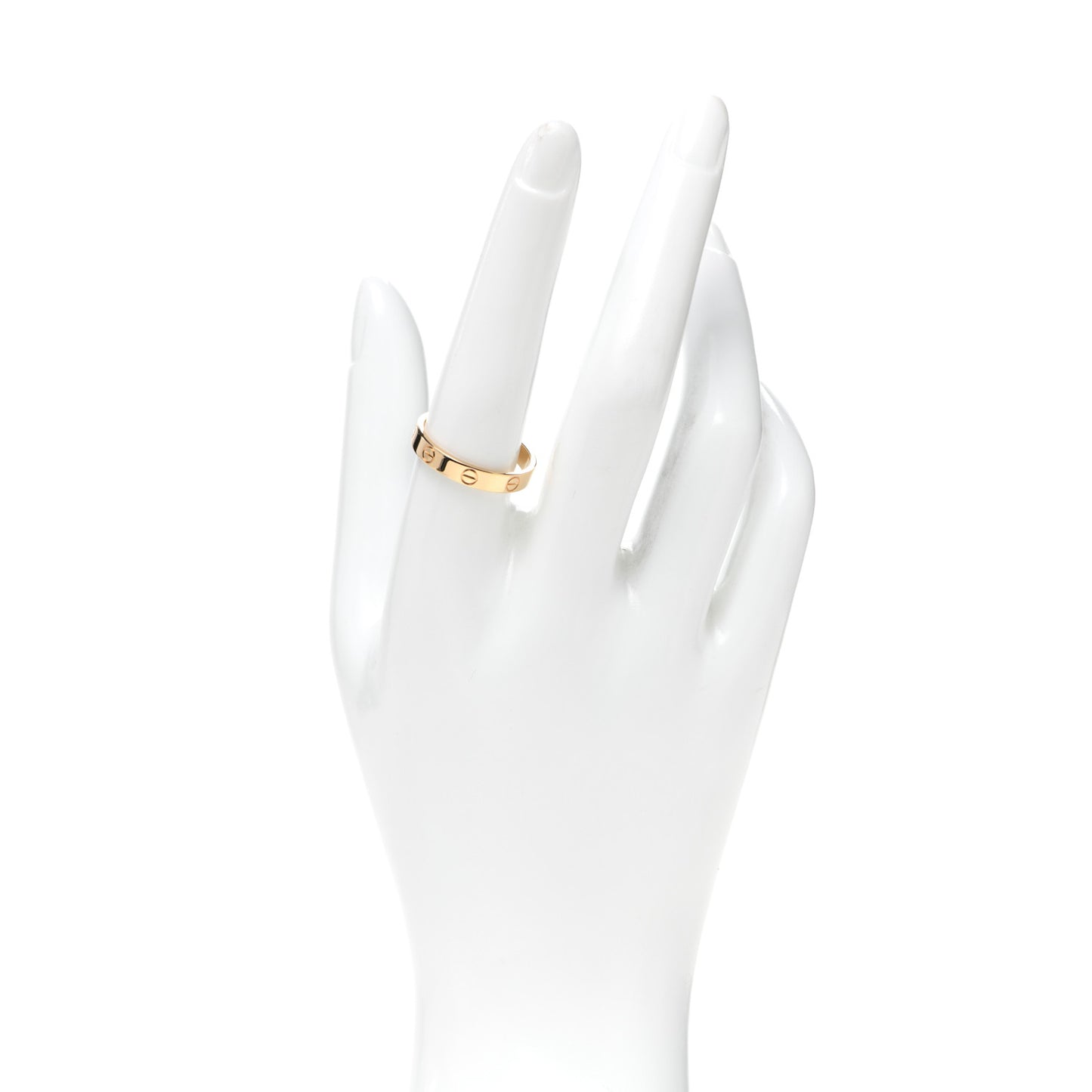 18K Yellow Gold 3.5mm LOVE Wedding Band Ring 59 8.75