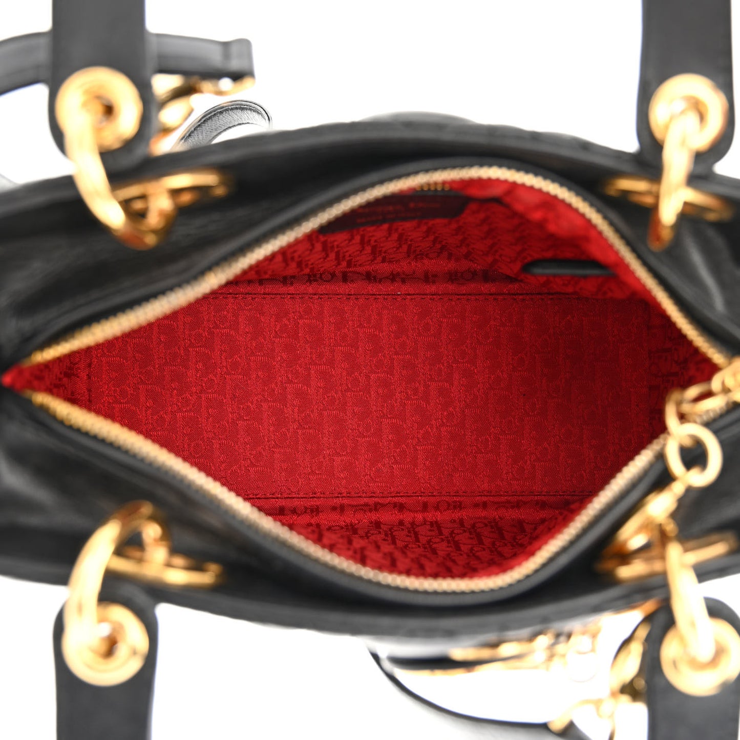 Lambskin Cannage Medium Lady Dior Black