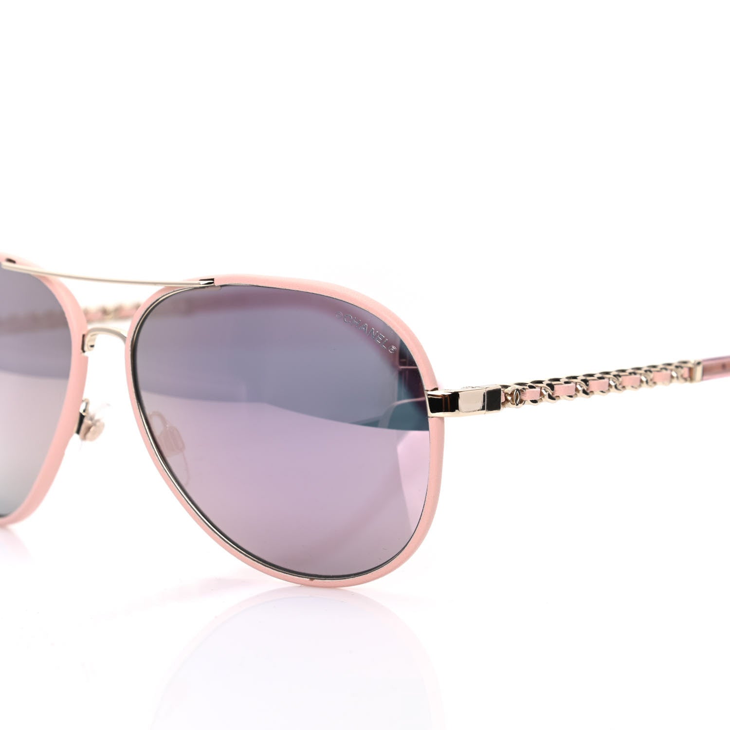 Chanel Pilot Winter Sunglasses 4219-Q Light Pink 7 of 8