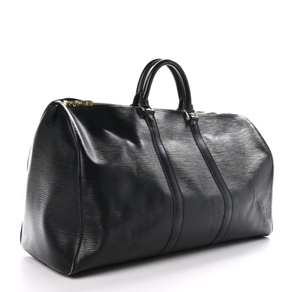 Louis Vuitton Epi Keepall 50 Black 2 of 12