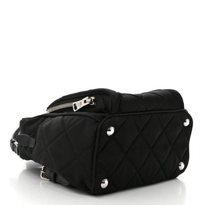 Prada Nylon Tessuto Impuntu Quilted Backpack Black 4 of 10