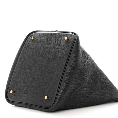 Hermes Taurillon Clemence Picotin Lock 22 MM Black 10 of 14