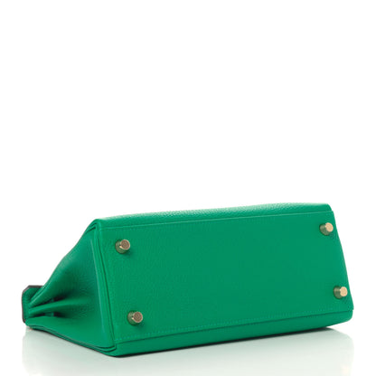Hermes Togo Kelly Retourne 25 Menthe 3 of 10