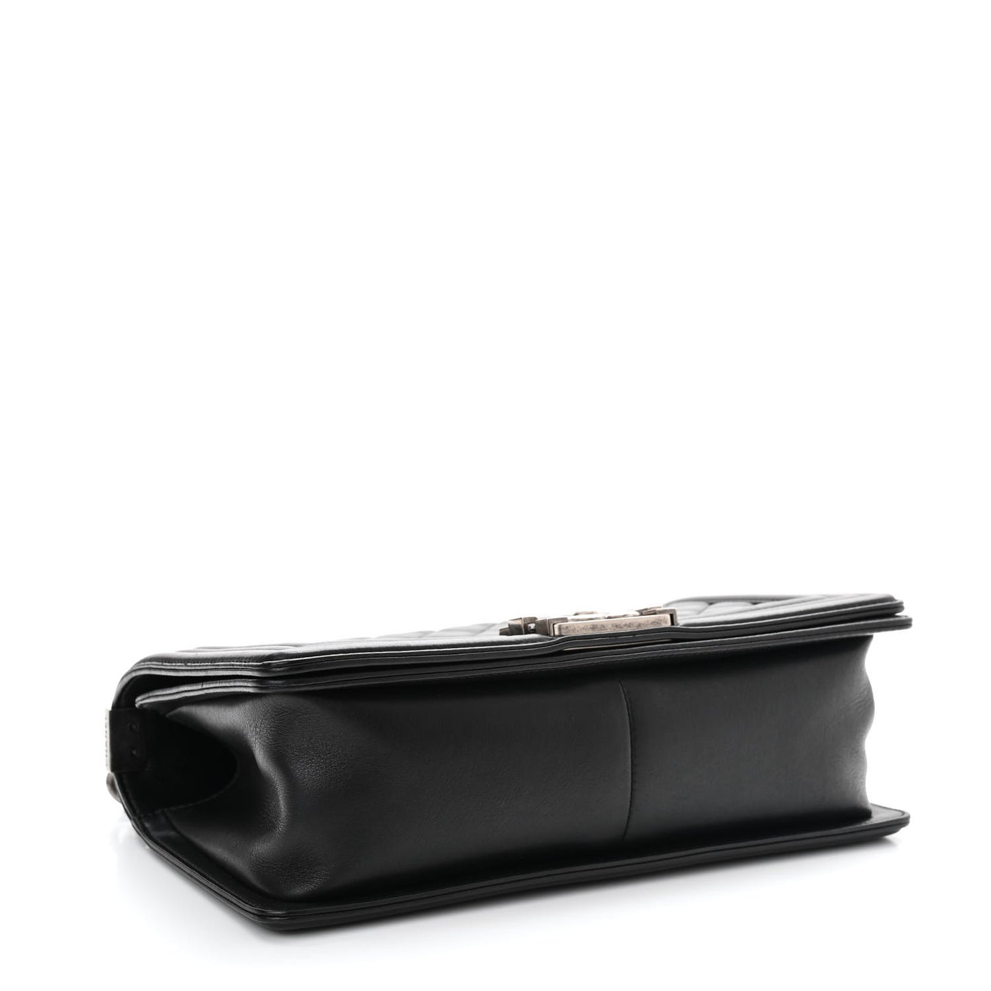 Calfskin Quilted Medium Boy Flap Black