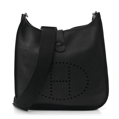Hermes Taurillon Clemence Evelyne III GM Black 1 of 12