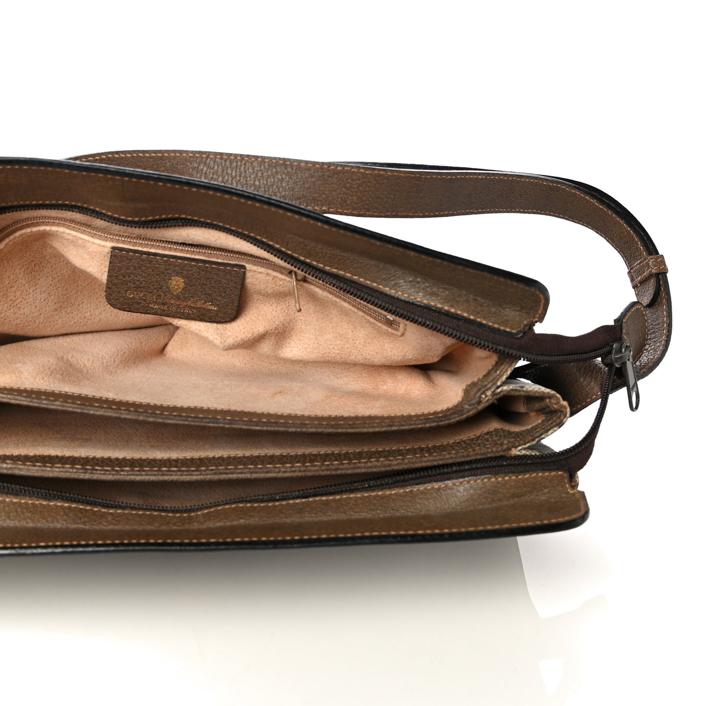 GG Plus Monogram Vintage Web Crossbody Bag Brown