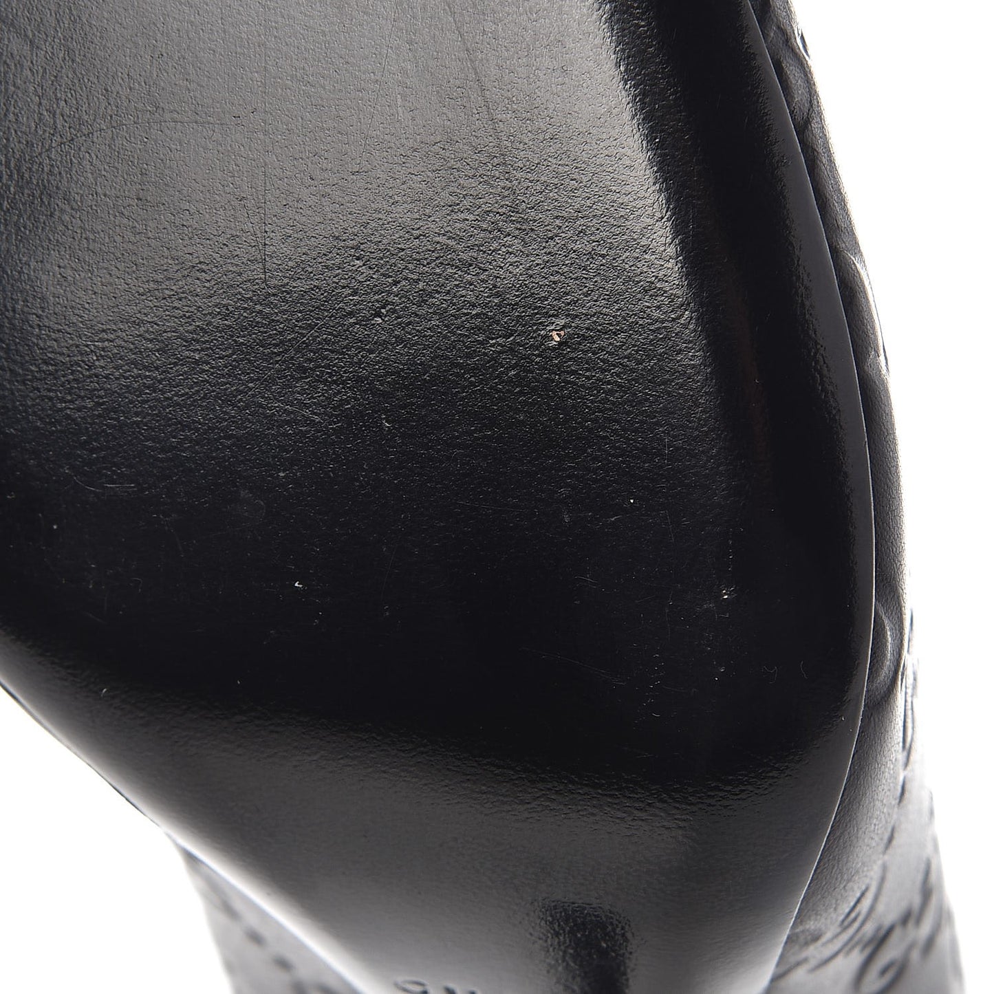 Guccissima Peep Toe Pumps 37.5 Black