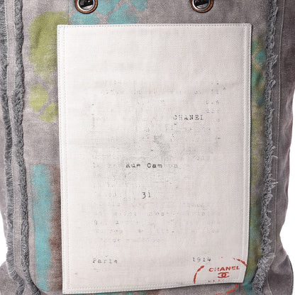 Chanel Canvas Large Graffiti Tote Grey 10 of 10