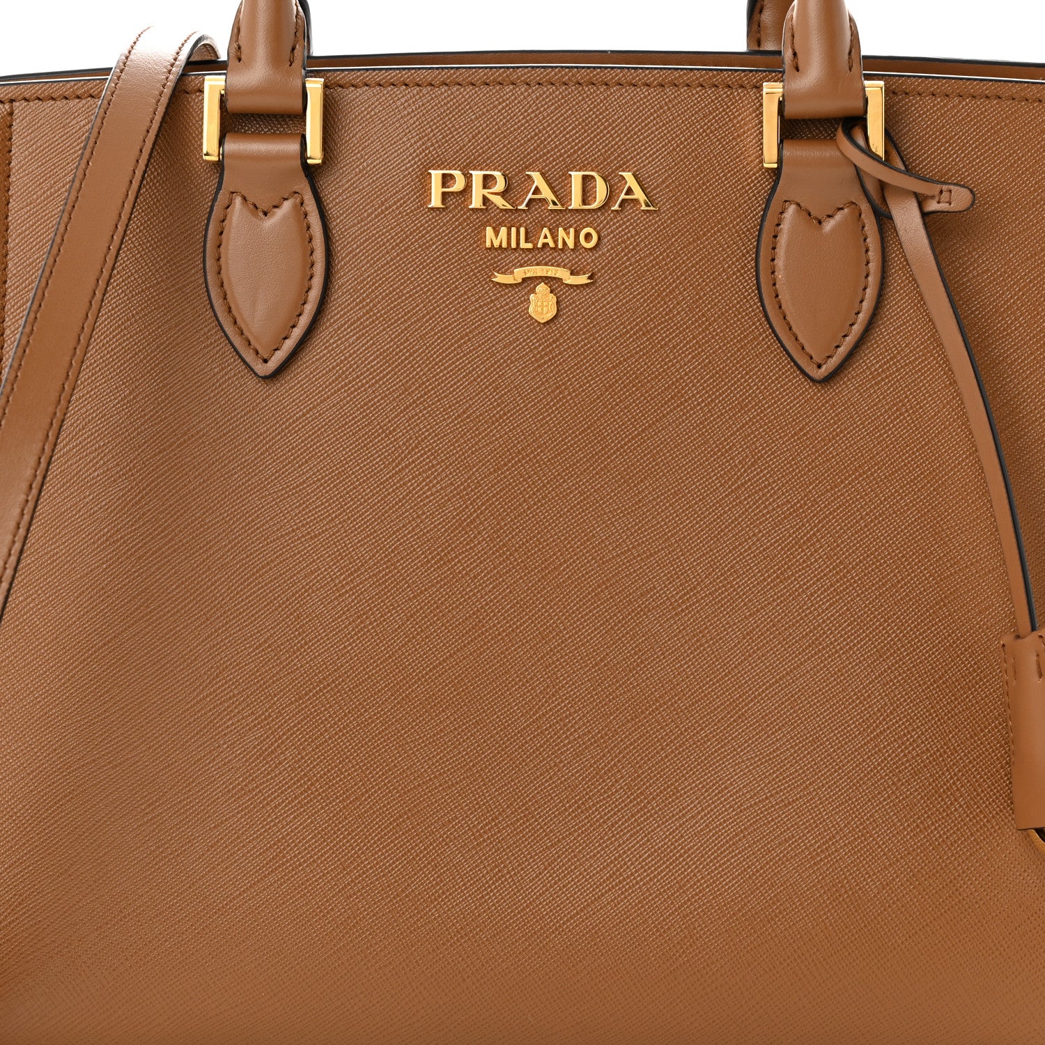 Prada Saffiano Soft Calfskin Tote Cannella 8 of 10