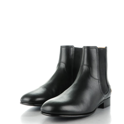 Chanel Calfskin Elastic Short Boots 38.5 Black 3 of 9