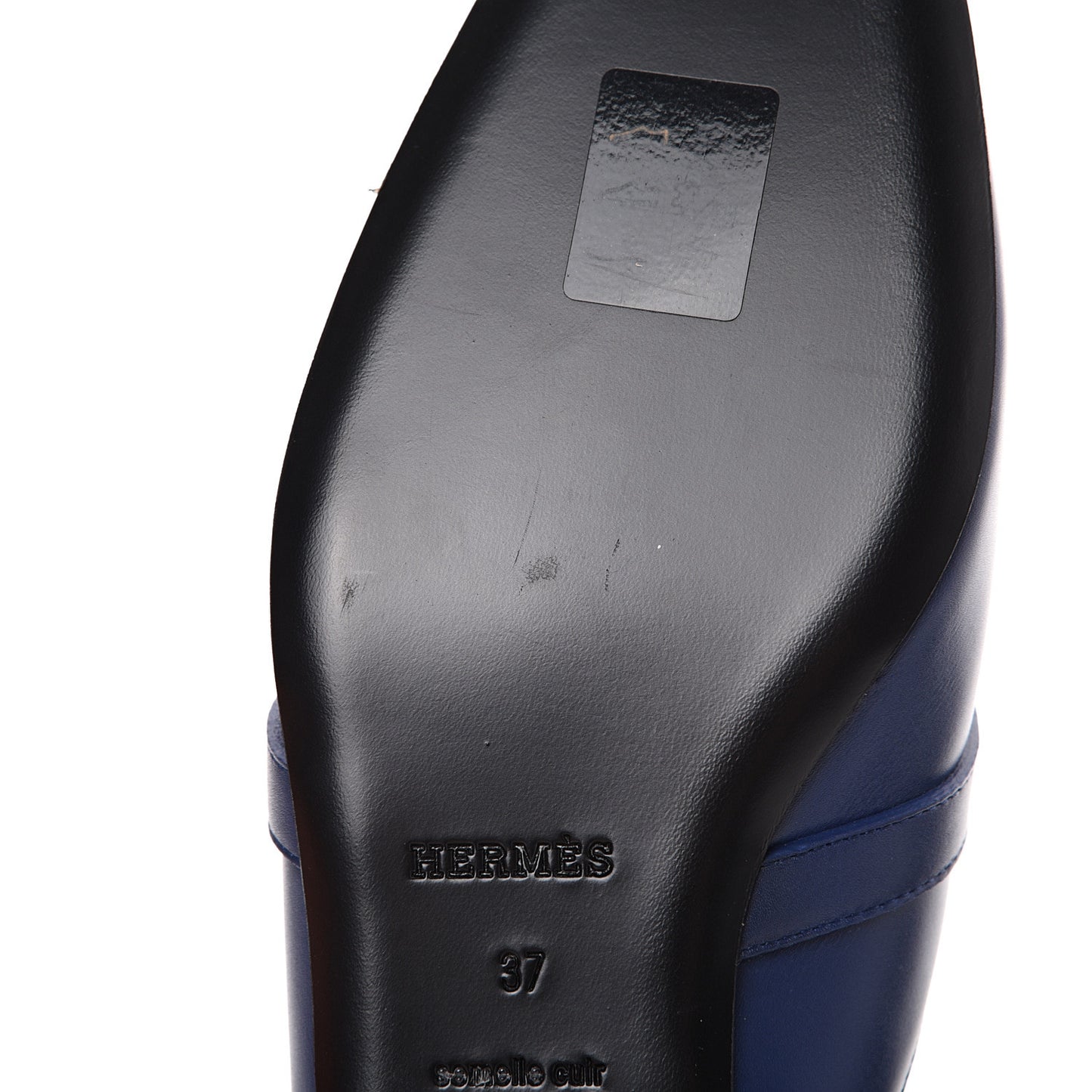 Calfskin Oz Mules 37 Bleu Maritime