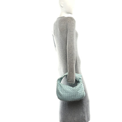 Bottega Veneta Nappa Intrecciato Teen Jodie Hobo Teal Washed 2 of 11