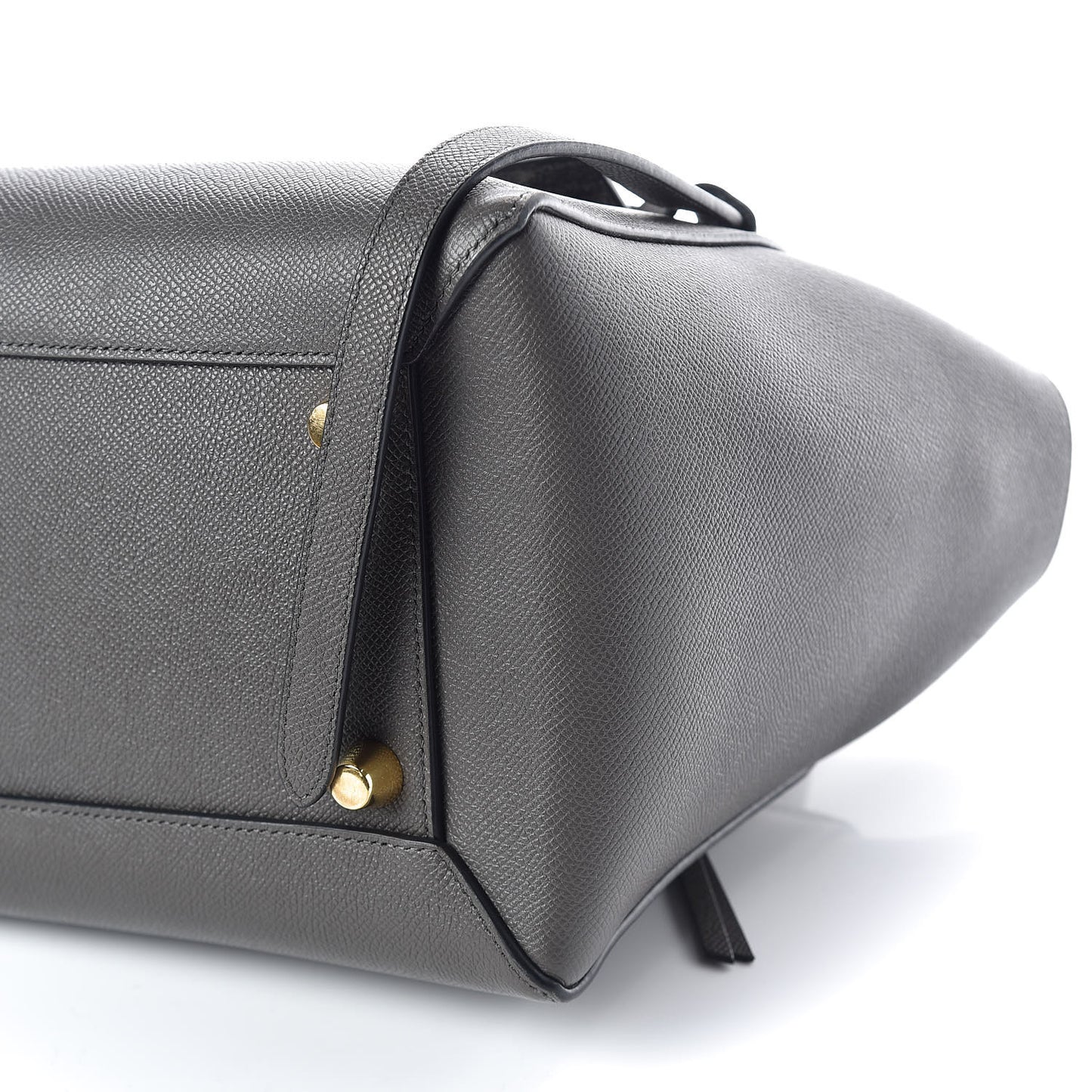 Grained Calfskin Mini Belt Bag Grey
