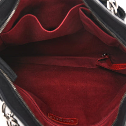 Chanel Caviar Large CC Tuck Tote Black 5 of 10