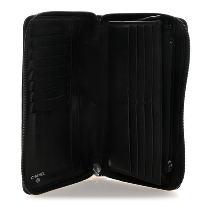 Chanel Caviar Large CC Timeless Zip Around Organizer Wallet Black 5 of 9