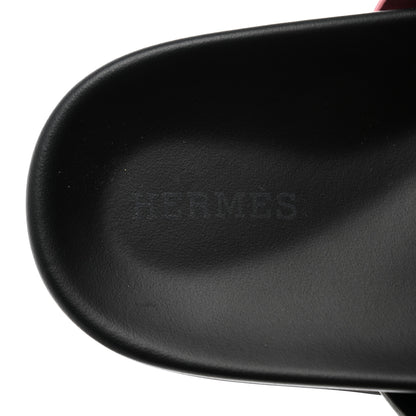 Hermes Suede Goatskin Womens Chypre Sandals 37 Toundra Rose Du Desert 7 of 9