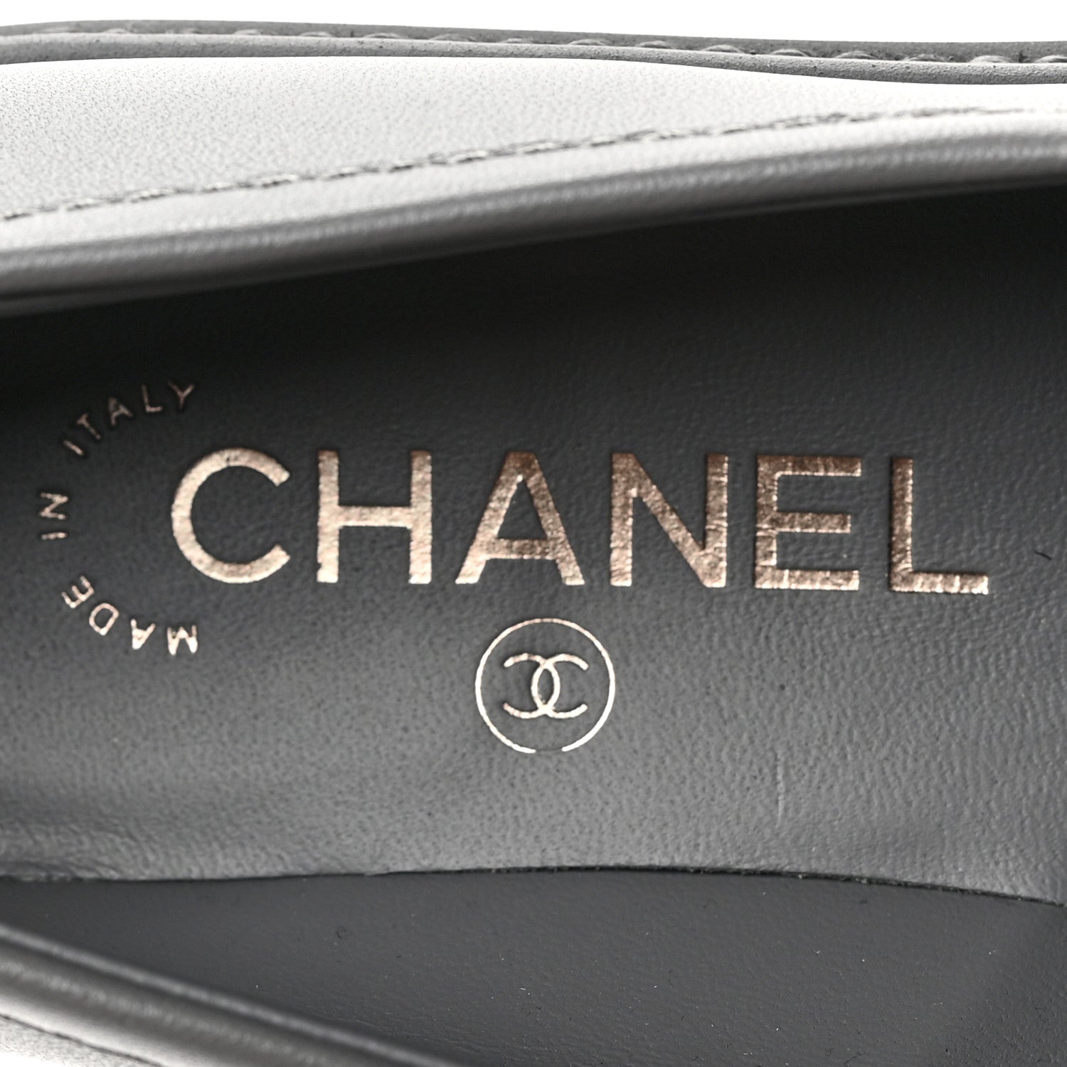Chanel Lambskin Quilted CC Turnlock Loafers 37 Grey 7 of 8