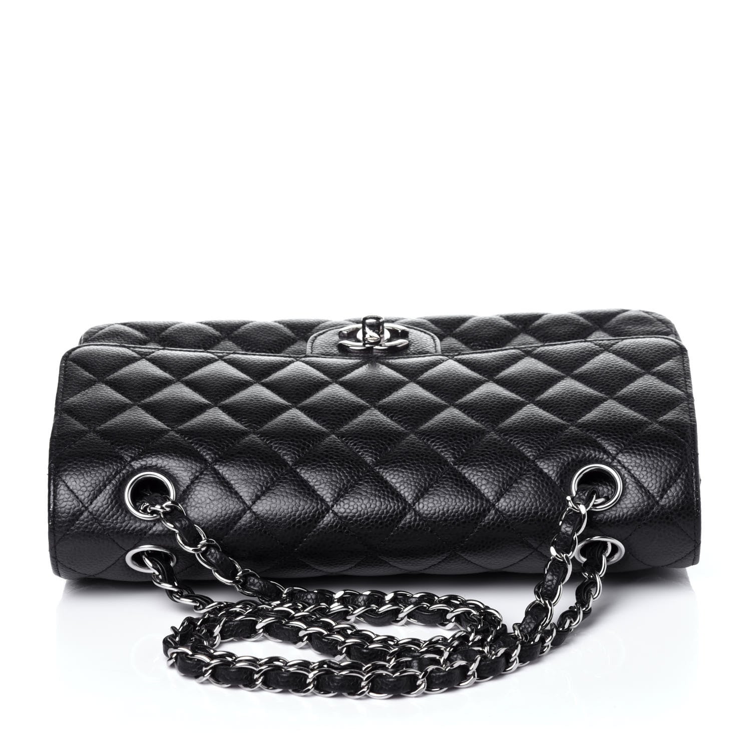 Chanel Caviar Quilted Medium Double Flap Black 10 of 12