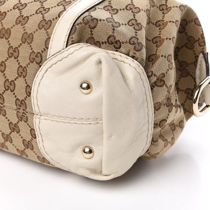 Gucci Monogram Equestrian Horseshoe Bowler White 9 of 10