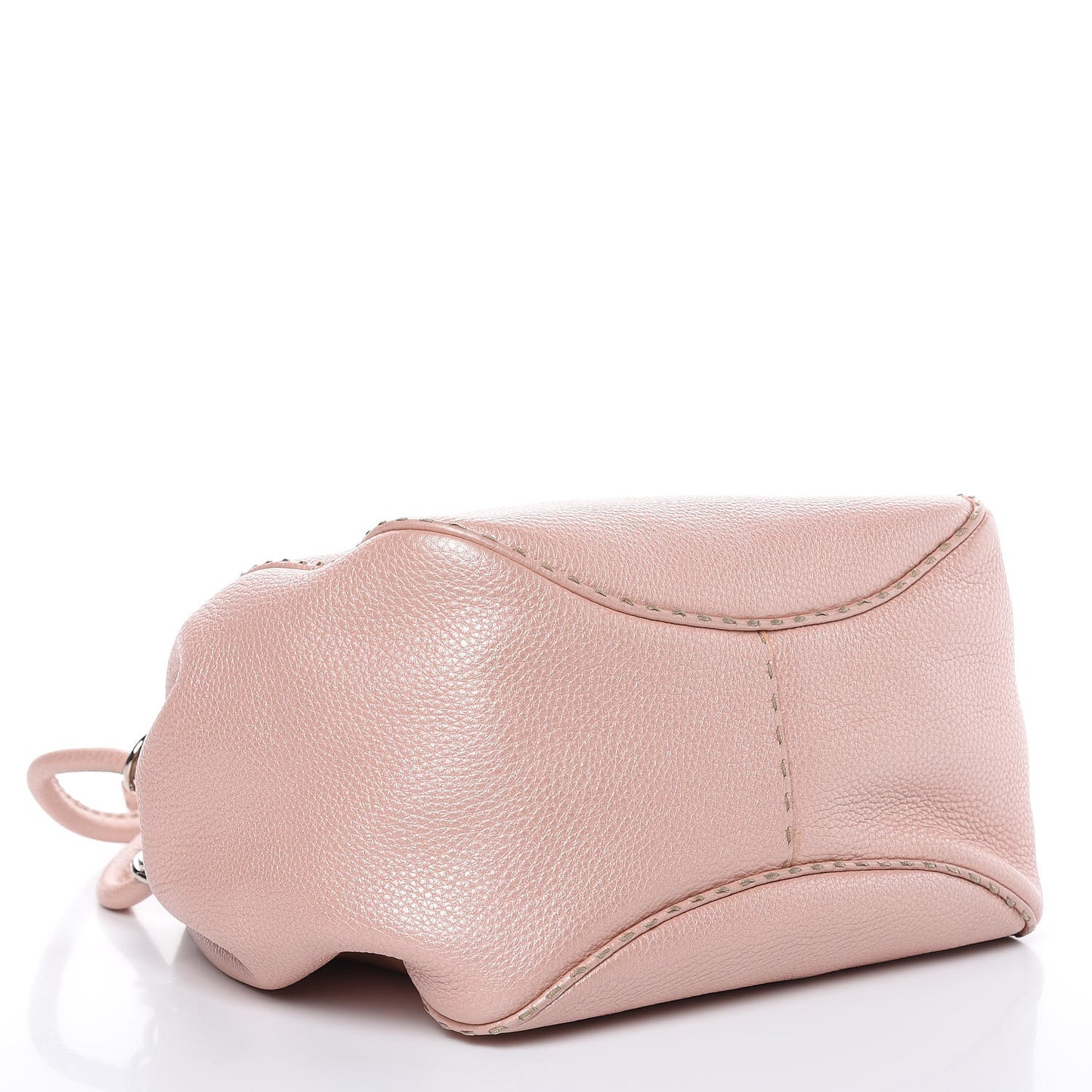 Cuoio Romano Selleria Small Bucket Bag Cipria
