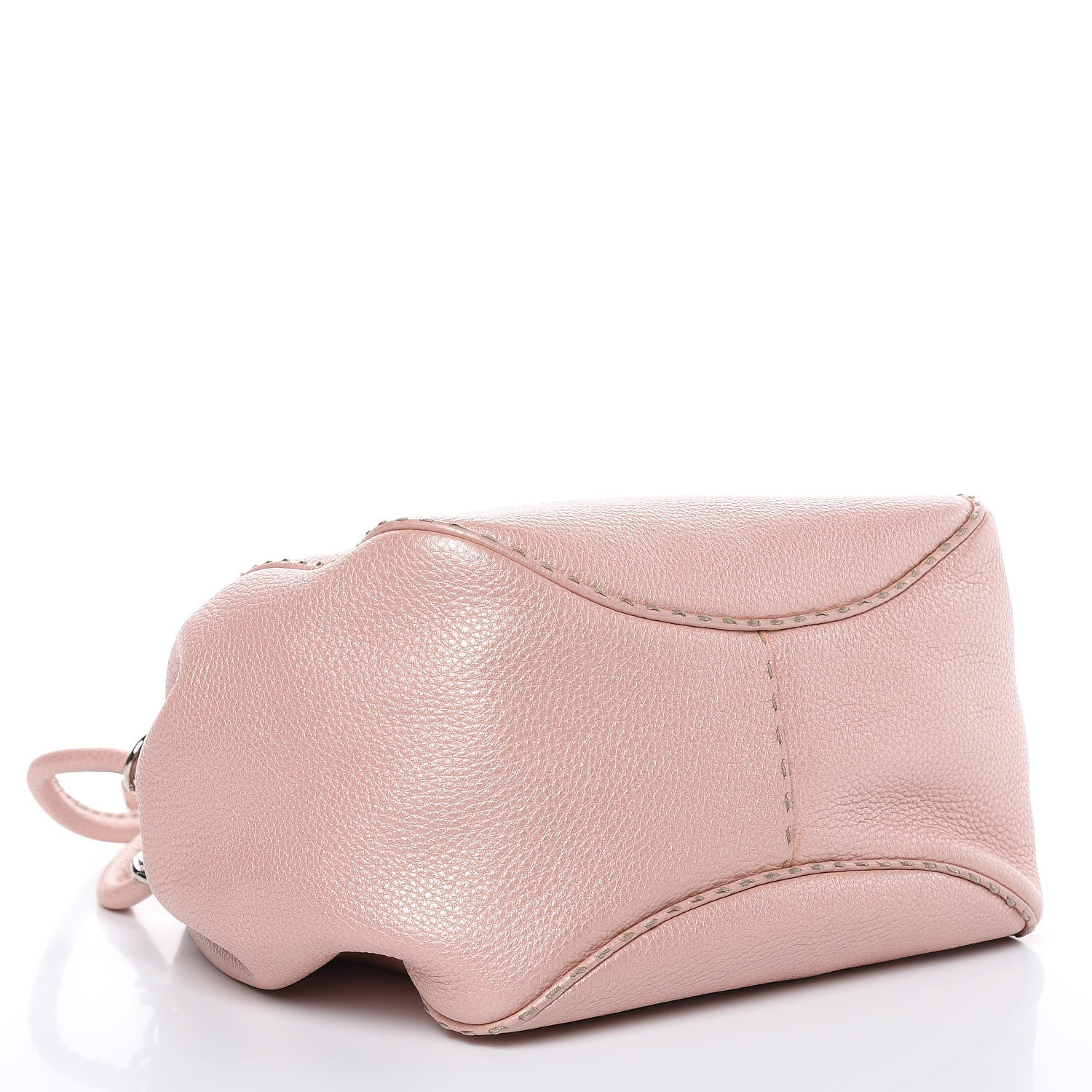 Fendi Cuoio Romano Selleria Small Bucket Bag Cipria 4 of 17
