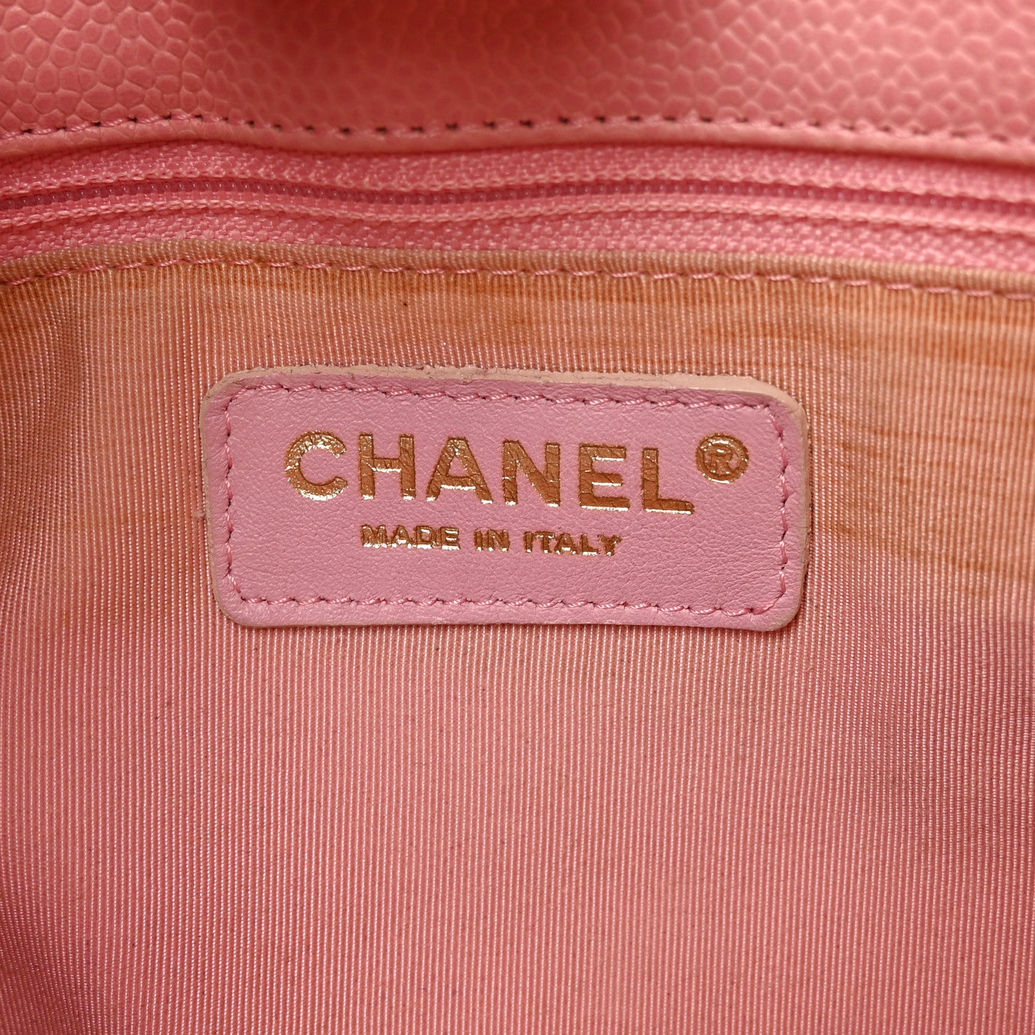 Chanel Caviar Quilted Petit Shopping Tote PST Pink 5 of 9