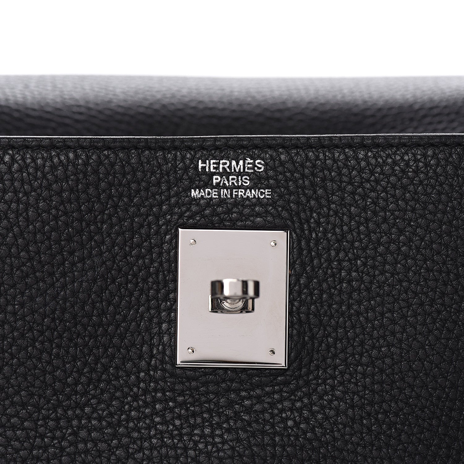 Hermes Taurillon Clemence Retourne Kelly 40 Black 22 of 34
