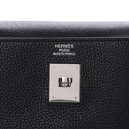 Hermes Taurillon Clemence Retourne Kelly 40 Black 22 of 34