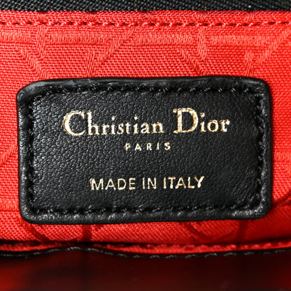 Christian Dior Lambskin Cannage Small Lady Dior Black 5 of 9