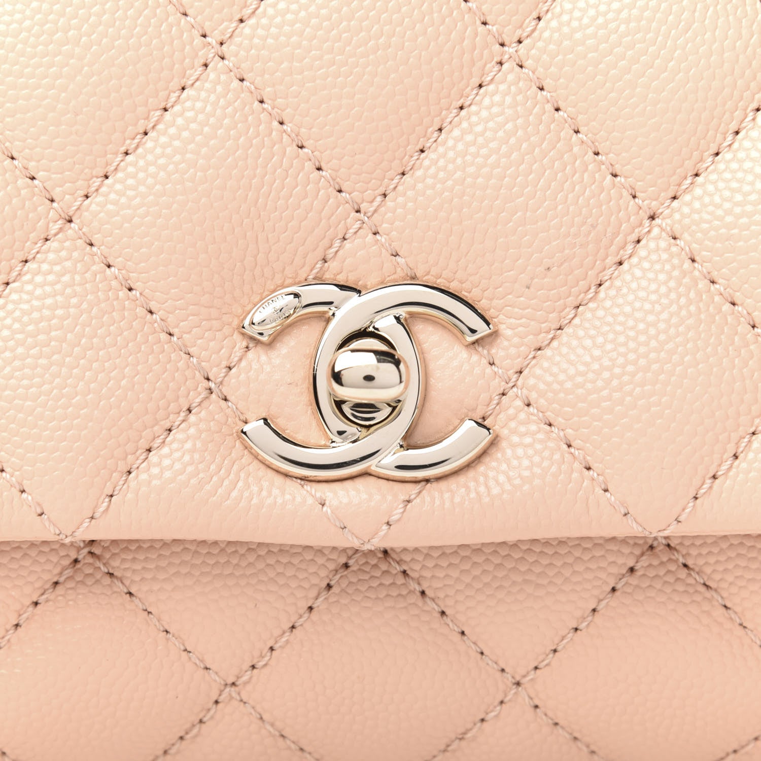 Chanel Caviar Quilted Extra Mini Coco Handle Flap Light Pink 10 of 10