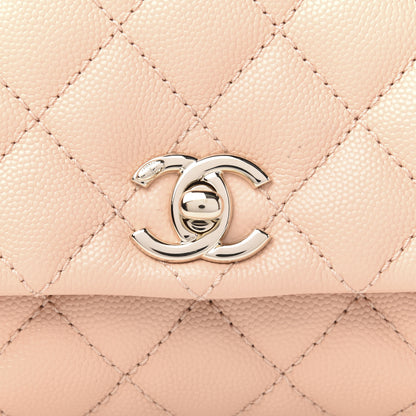 Chanel Caviar Quilted Extra Mini Coco Handle Flap Light Pink 10 of 10