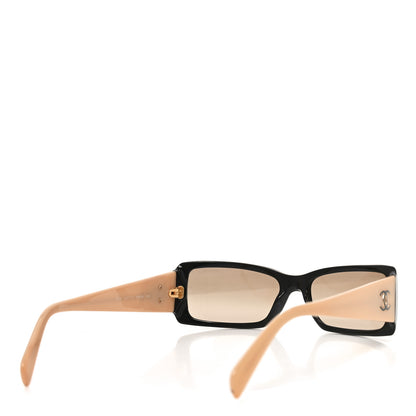 Chanel Acetate Rectangle Sunglasses 5078 Black Beige 4 of 6