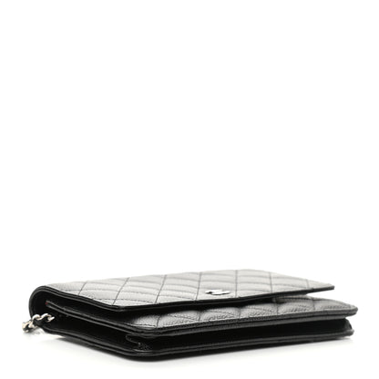 Chanel Caviar Quilted Wallet On Chain WOC Black 4 of 12