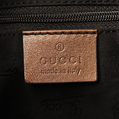 Gucci Metallic Soft Guccissima Medium Sukey Top Handle Bag Bronze 6 of 12