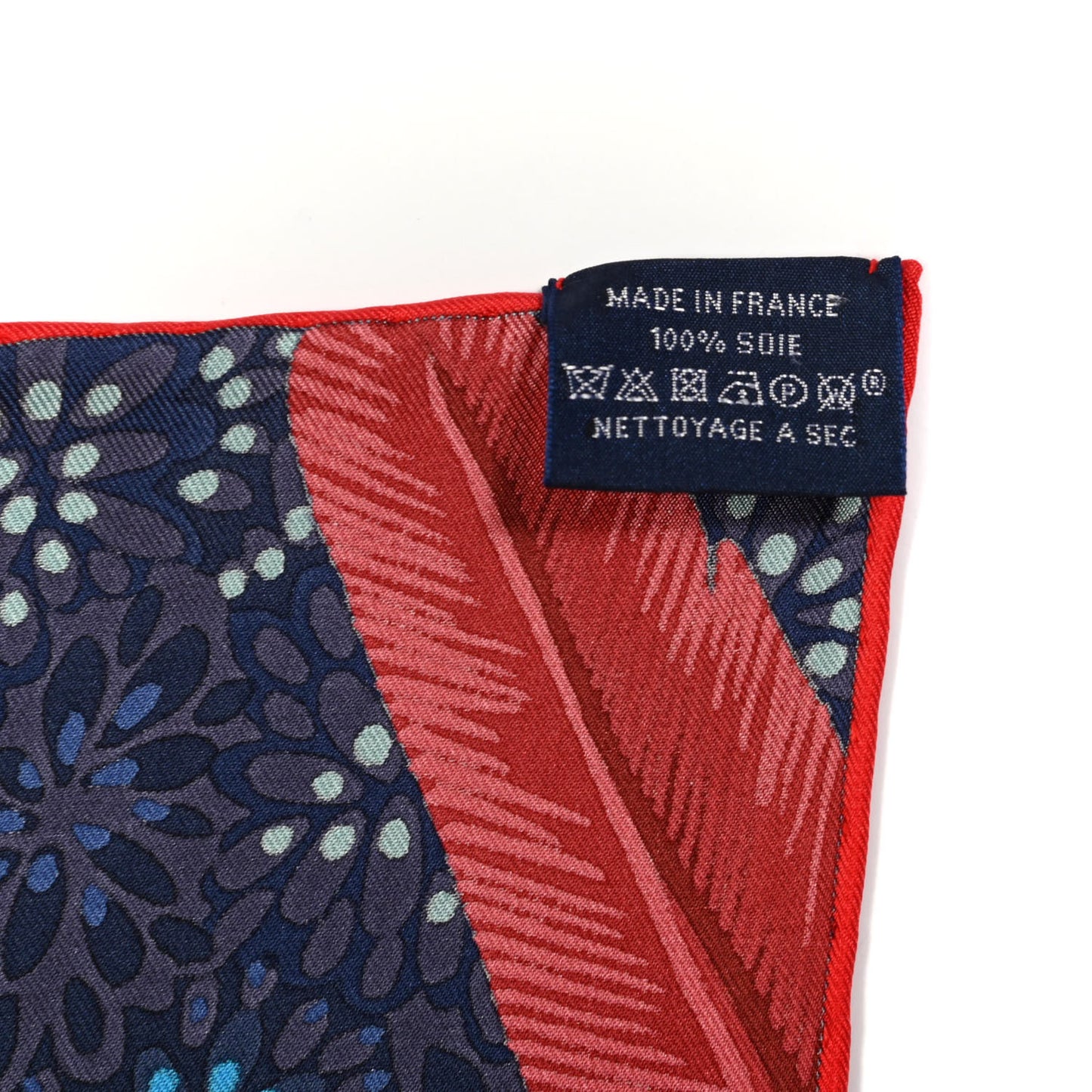 Silk L'Espirit de la Foret Scarf 90 Rouge Marine Rouge