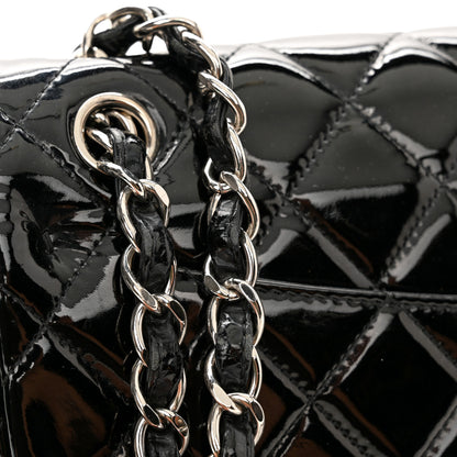 Chanel Patent Quilted Jumbo Double Flap Black 12 of 14
