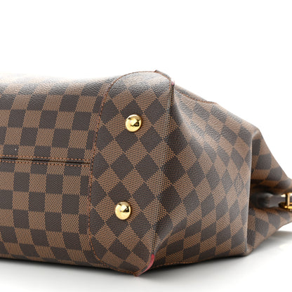 Louis Vuitton Damier Ebene Caissa Hobo Cherry 9 of 11