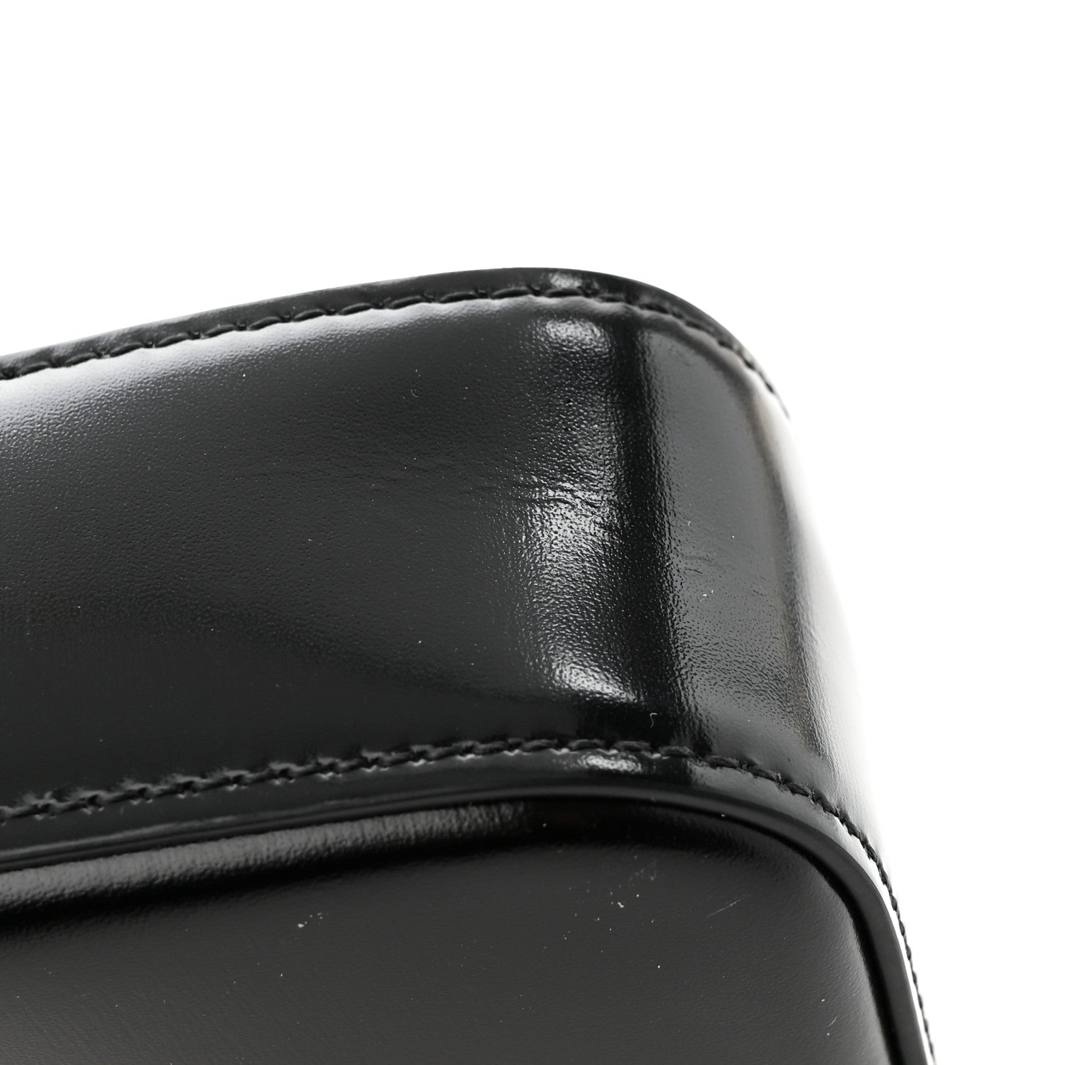 Celine Shiny Calfskin Triomphe Shoulder Bag Black 12 of 15
