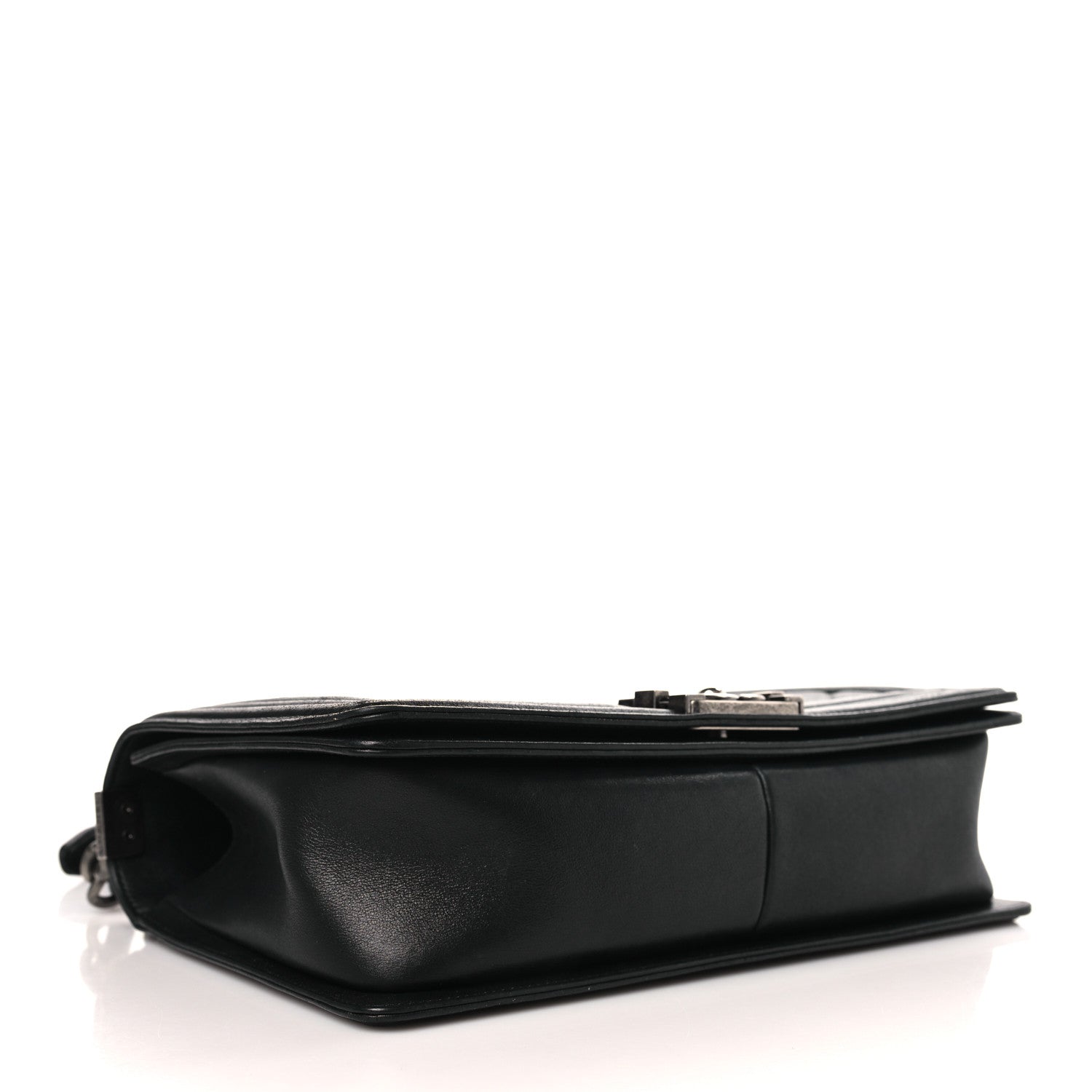 Chanel Metallic Calfskin Quilted New Medium Boy Flap Black 4 of 9