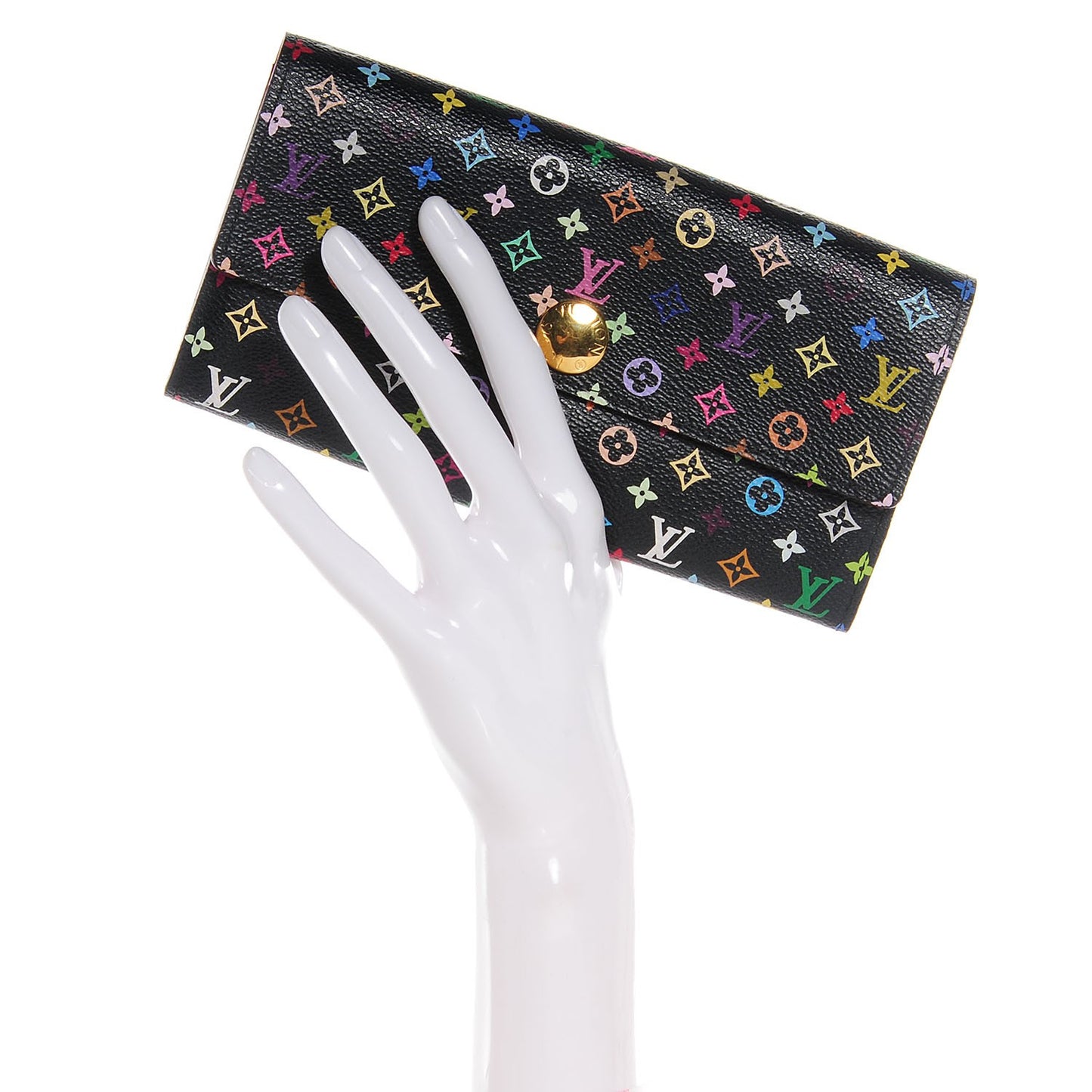 Monogram Multicolor Sarah Wallet Black Grenade