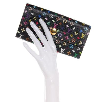 Louis Vuitton Monogram Multicolor Sarah Wallet Black Grenade 2 of 8