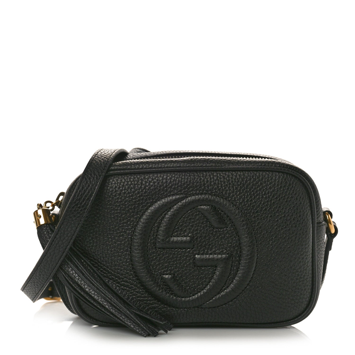 Gucci Pebbled Calfskin Mini Soho Disco Bag Black 1 of 11